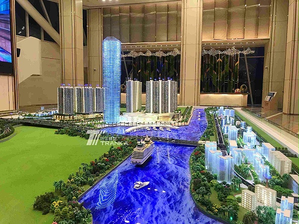 马来西亚富力公主湾房地产售楼沙盘建筑模型案例