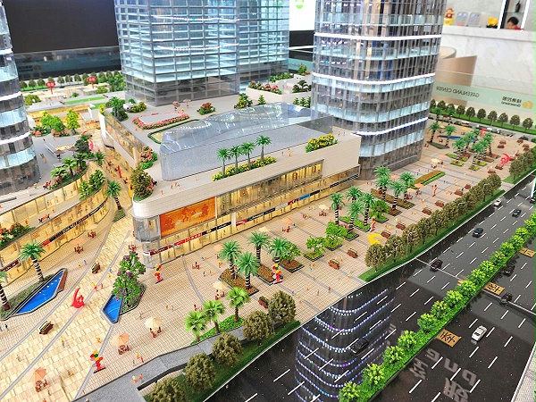 佛山绿地中心商业沙盘模型案例