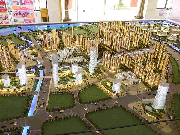 广州鸦岗城中村改造模型